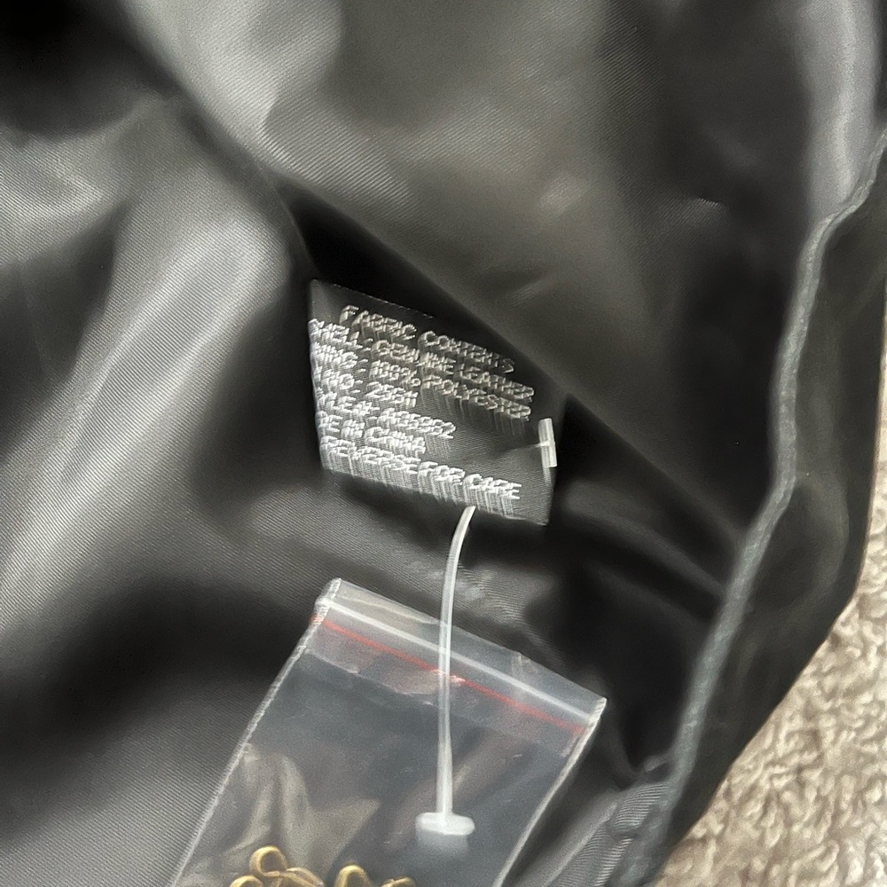 Avanti Suede Beaded Jacket sz 1X leather boho black duster holiday NYE long line - Picture 4 of 5